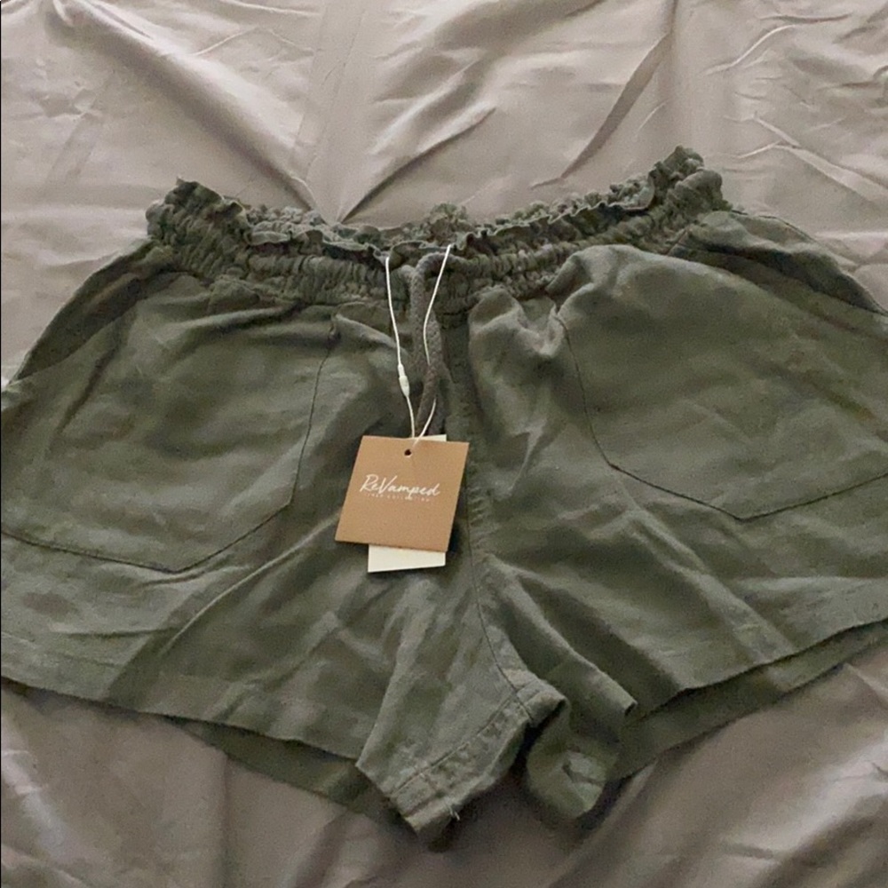 Brand new, comfy casual green shorts
